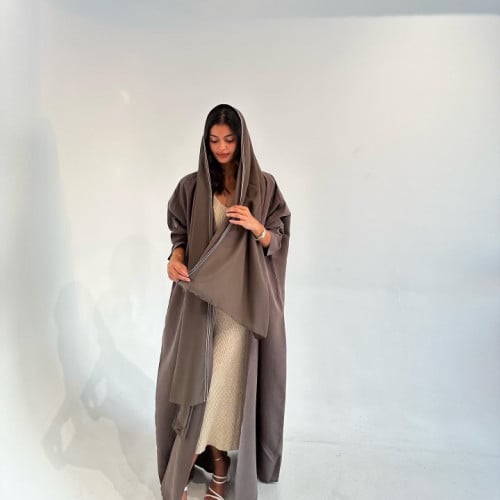 عباية نص بشت #80 Brown