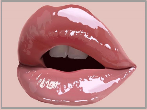 Lip filling with touch-ups