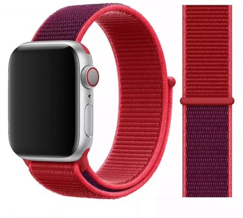 سوار ساعة أبل قماشي ألوان متعددة