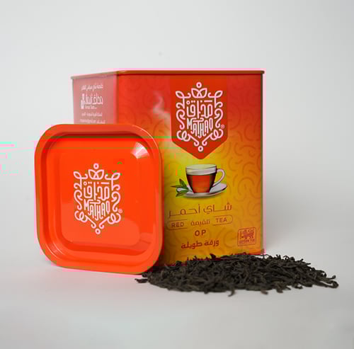 شاي مذاق تلقيمة " في علبة حديد"
