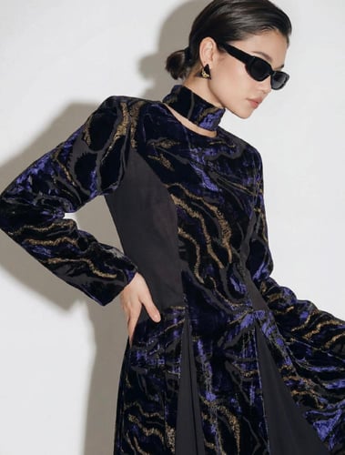 The Statement Marble Gown