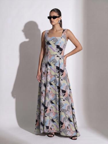 Colorful dress (with jacket)