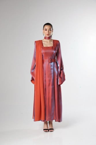 SHALL ELEGANCE Redy Orange DRESS
