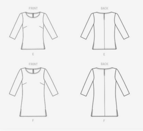 PATTERN BLOUSE باترون بلوزة اساسيه مع كم مقاس S