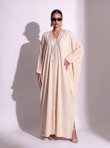 Aura Abaya beige