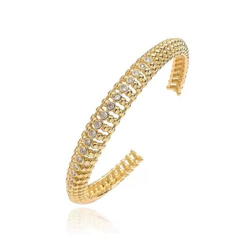 اسوارة فضة عيار ٩٢٥ كولكيشن فيتو الايطالي ذهبي