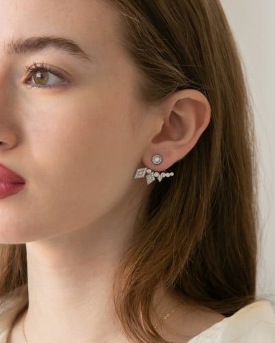 حلق فضة عيار 925