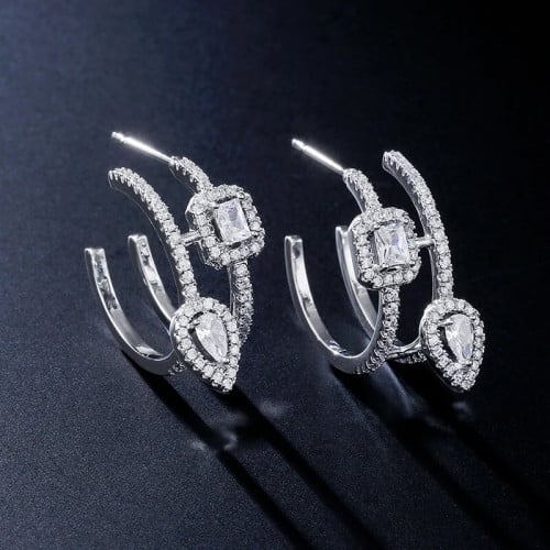 حلق انيق فضة عيار 925