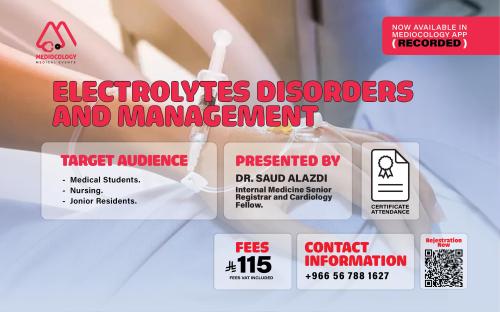 Electrolytes Disorders and Management