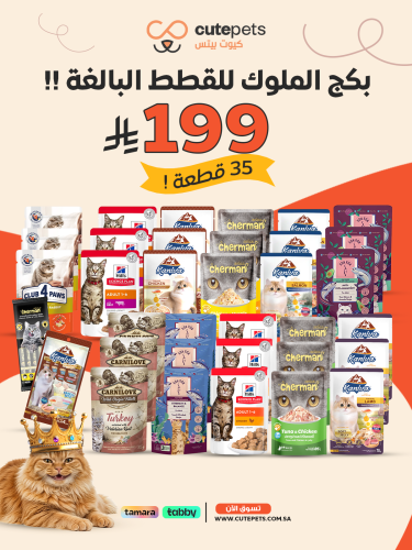 بكج الملوك للقطط البالغة35 قطعة