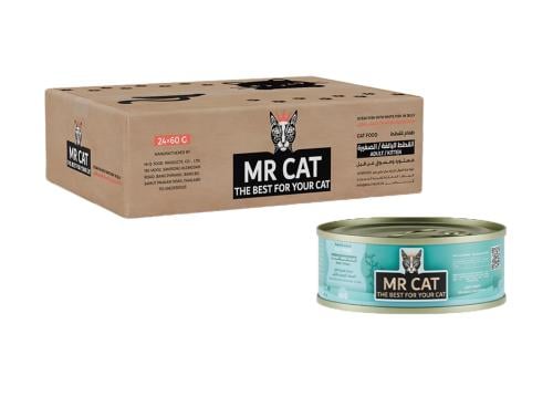 كارتون مستر كات سمك المحيط مع السمك الابيض بالجيلي