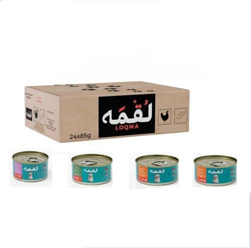 كارتون لقمه 24قطعه ميكس 4نكهات بالجيلي