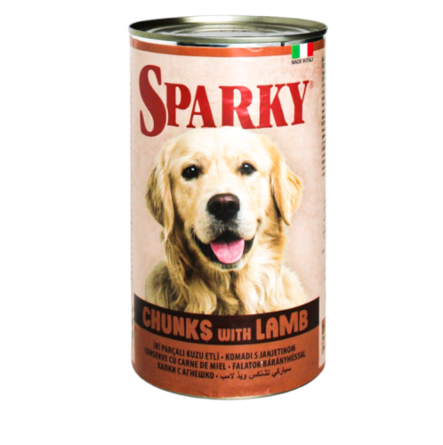 اكل كلاب رطب سباركي sparky dog food باللحم الضاني...