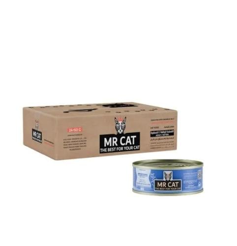 كارتون مستر كات سمك المحيط مع الدجاج في الجيلي قطع...