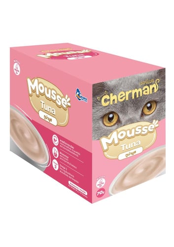 كارتون شيرمان اكل قطط رطب تونة موس للقطط الصغيرة 7...