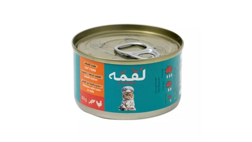 لقمه طعام رطب للقطط دجاج بالتونه في الجيلي 85 جرام