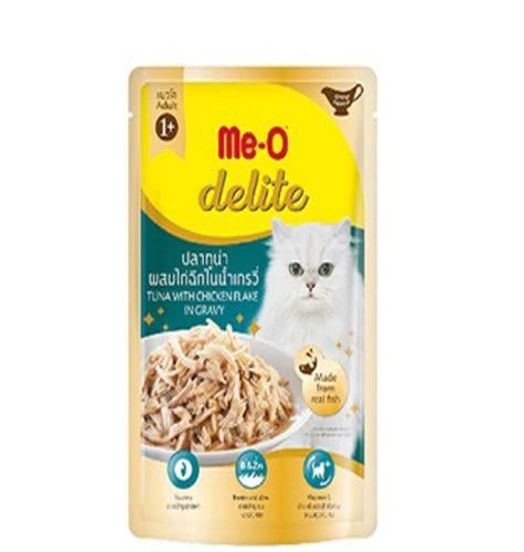 كرتون ميو طعام قطط رطب ظرف تونا ودجاج في المرق