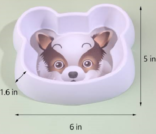 صحن بلاستيك بصور داخلية مختلفة