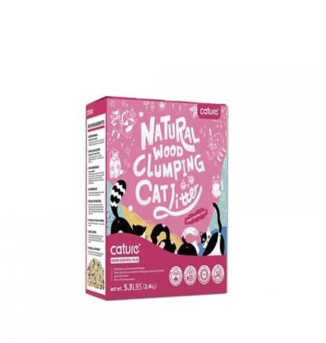 كاتشر- رمل الخشب الطبيعي المتكتل 2.4 كجم