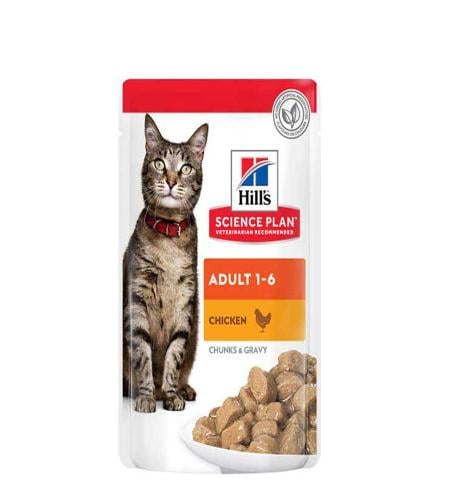 كارتون هيلز طعام رطب للقطط الكبيرة دجاج12ظرف