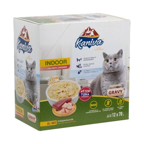 كرتون كانيفا اندور اكل قطط رطب أظرف بنكهة التونة و...