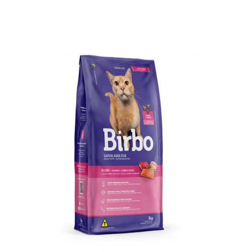 بيربو طعام جاف للقطط البالغة بالدجاج واللحم البقري...