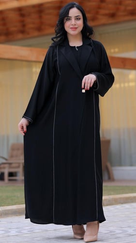 عباية قطعتين ساتره- k9 -