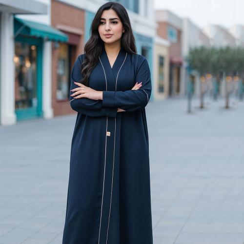 عباية ناعمة كحلية - V10 -