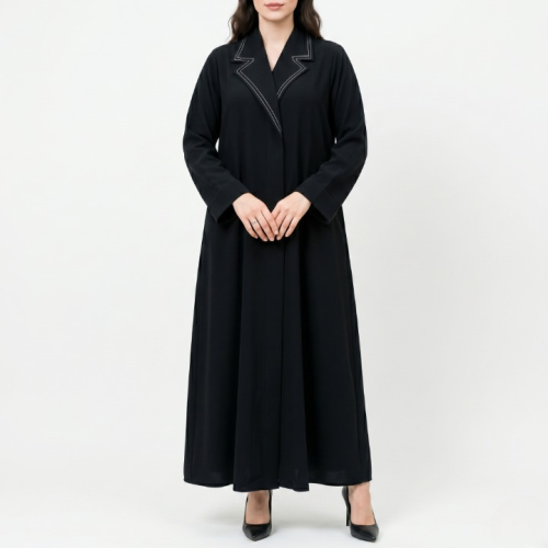 Elegant crepe abaya - C16 -
