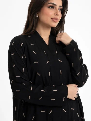 Luxurious embroidered abaya - 712