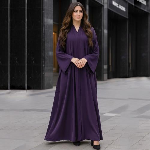 عباية ملونة سادة - E6 -