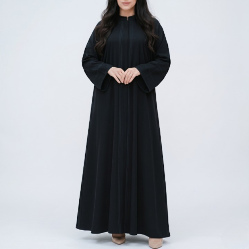 عباية بتطريز ناعم كلوش - H2 -