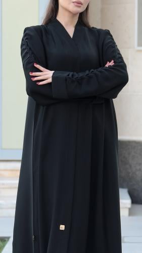 عبايات سوداء قماش عملي - N2 -