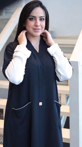 عباية عملية كحلية - w1 -