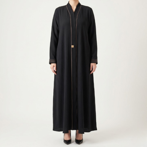 عباية سوداء خامة عملية - w6 -