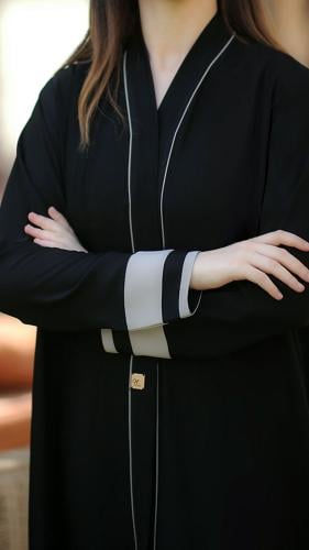 عباية كتف موديل ناعم - 4044 -