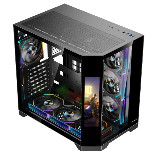 صندوق كمبيوتر Spear Dost60 Plus مع دعم شاشة