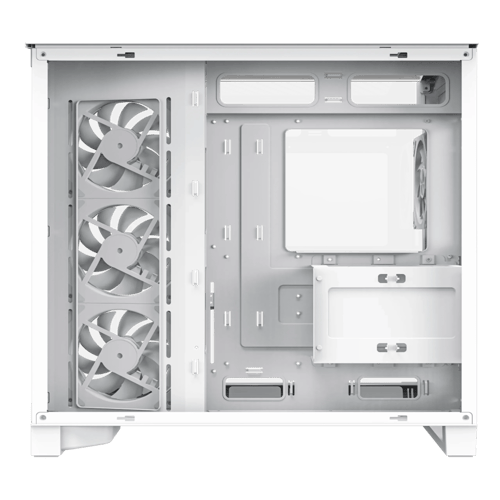صندوق كمبيوتر TITANC أبيض مع حامل كرت شاشة (GPU St...