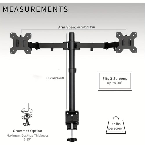 ستاند شاشة 27 انش - HighEnd-MonitorStand-27-BLK-DU...