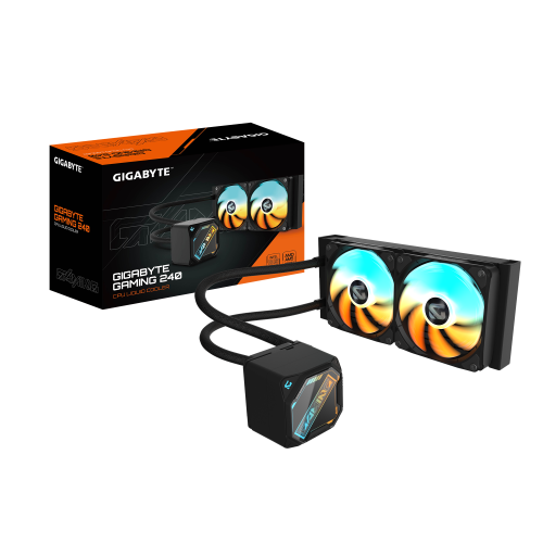 مبرد مائي قيقابايت جيمنج GIGABYTE GAMING 240 ARGB - أسود