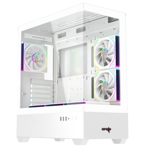 كيس بي سي قيمنق احترافي TURM 6E Gaming Case - أبيض