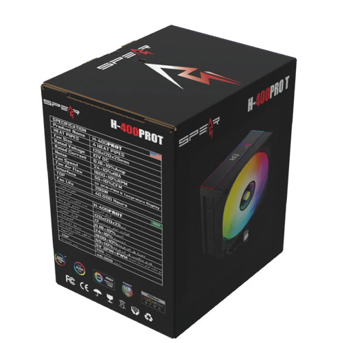 H400PROT PWM ARGB Cooler Black Color