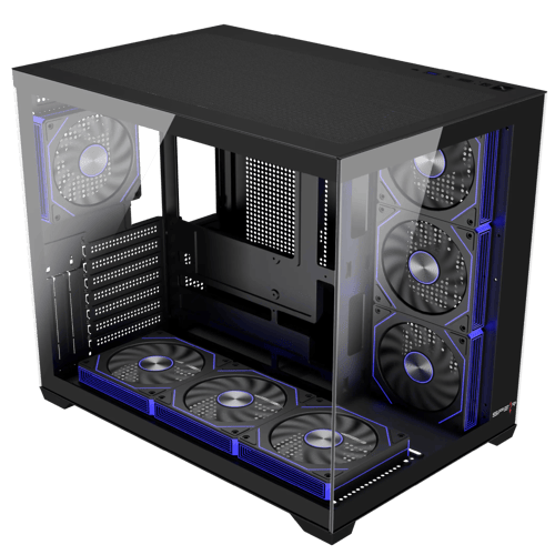صندوق بي سي قيمنق Covid 55 X Gaming Case Black