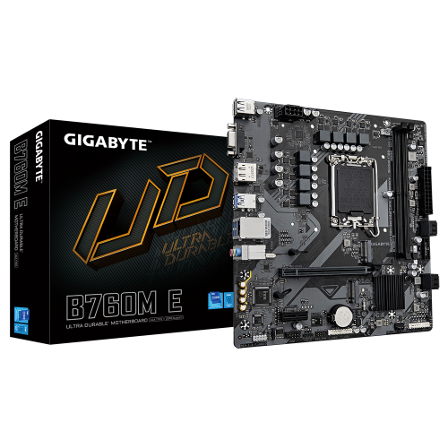 مذربورد لوحة أم GIGABYTE B760M E لمعالجات Intel