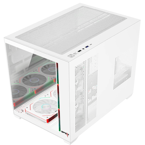 صندوق بي سي قيمنق Covid 55 X Gaming Case White