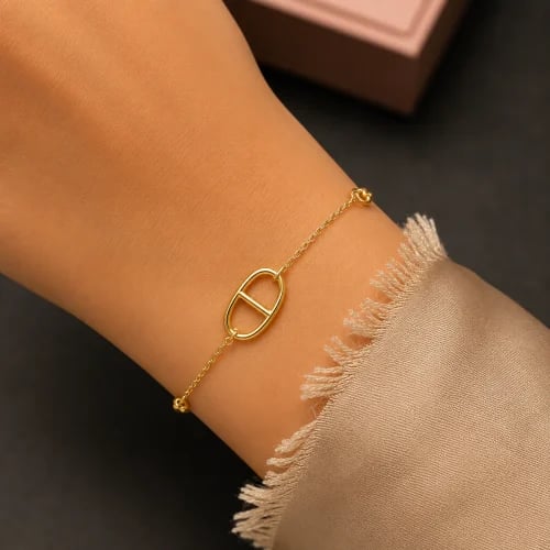 أسورة أنيقة باللون الذهبي (B544).