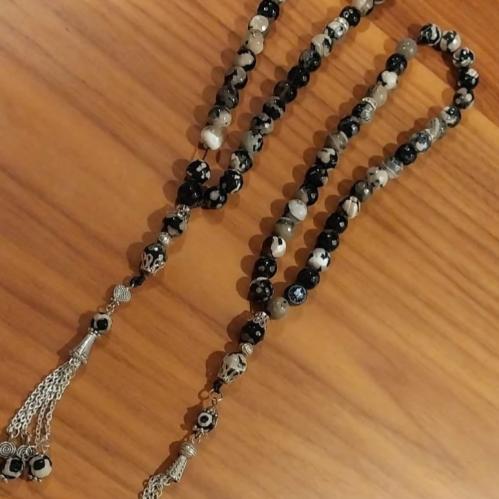 سبحة مصنوعه من حجر العقيق (سبحة12)