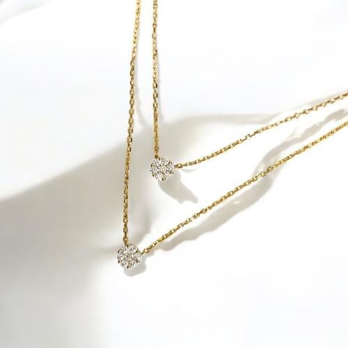 سلسلة أنيقة باللون الذهبي (N428).