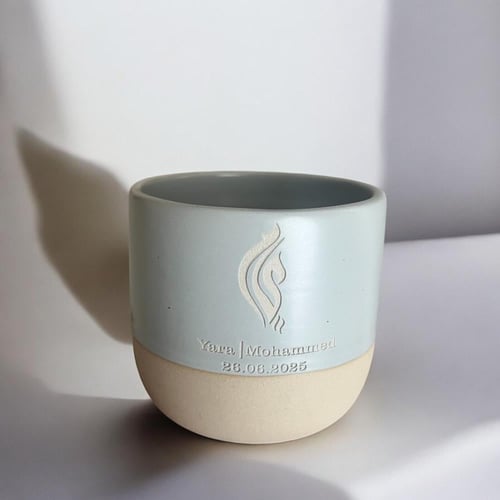 كوبين ليلة العمر ( حرفين / أسمين / تاريخ )(cup246)