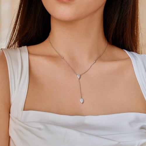 سلسلة أنيقة باللون/الفضي (N869)